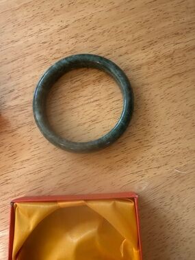 Green Jade Bangle Bracelet